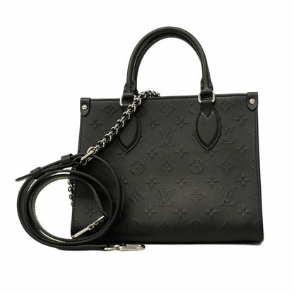 Louis Vuitton Handbag Monogram Bold on the Go PM M14576 Black 2way Bag Ladies