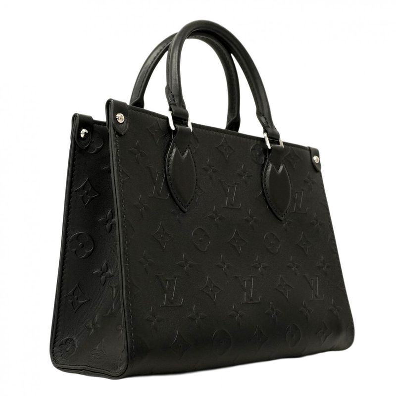 Louis Vuitton Handbag Monogram Bold on the Go PM M14576 Black 2way Bag Ladies
