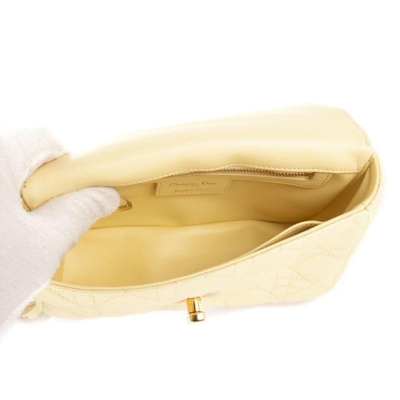 Dior Camera Bag Vanilla Cannage Leather