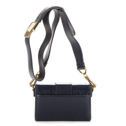 Dior Montaigne Small Box Navy Calfskin Leather