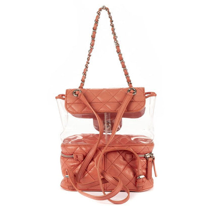 Chanel Chanel 2018 Limited Edition Aquarium Backpack Pink Transparent Quilted