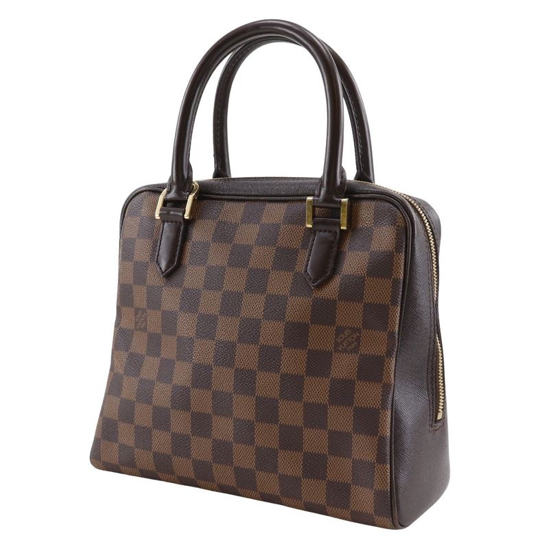 Louis Vuitton Brera N51150 Damier Canvas Brown Vi0050 Women's Handbag