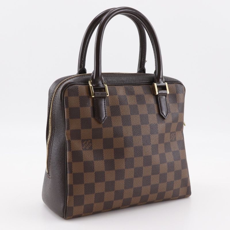 Louis Vuitton Brera N51150 Damier Canvas Brown Vi0050 Women's Handbag