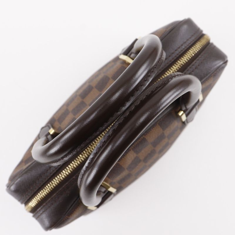 Louis Vuitton Brera N51150 Damier Canvas Brown Vi0050 Women's Handbag