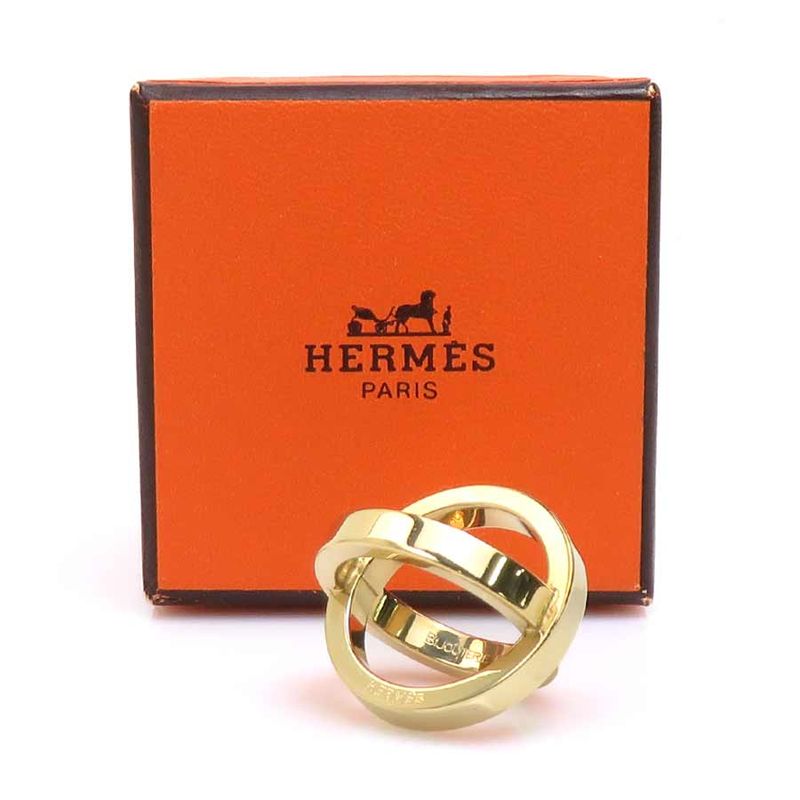 HERMES Scarf Ring BIJOUTERIE FANTAISIE