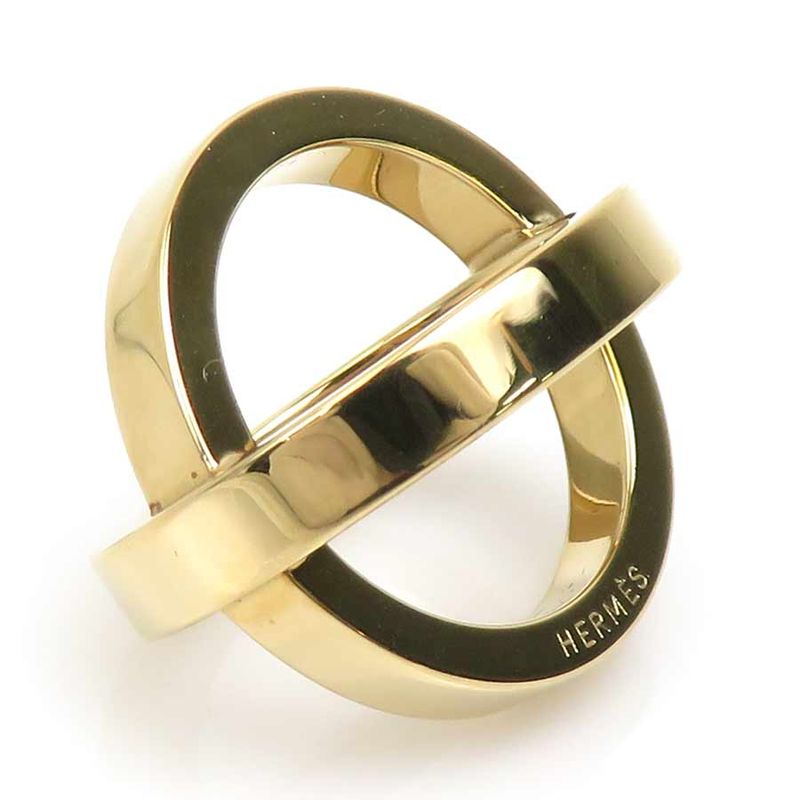 HERMES Scarf Ring BIJOUTERIE FANTAISIE