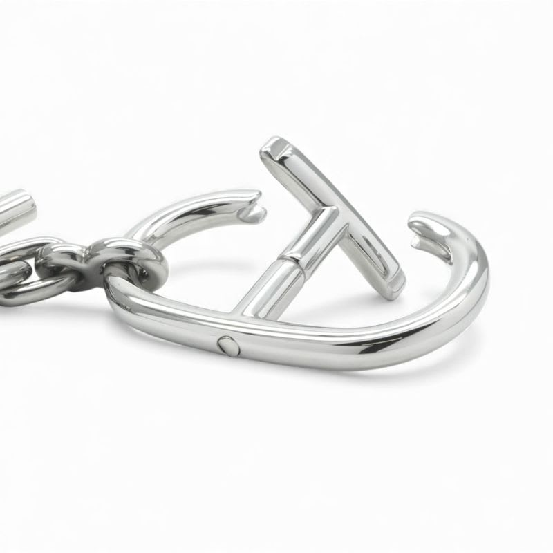Hermes Chaine D'ancre Key Case Accessories Silver