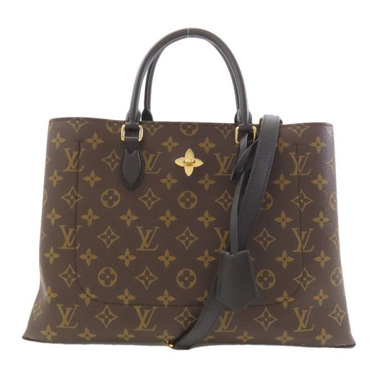 Louis Vuitton M43550 Flower Tote Handbag Monogram Canvas Women's