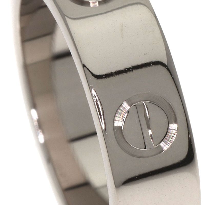 Cartier Love Ring #51 Ring 18k White Gold Women's
