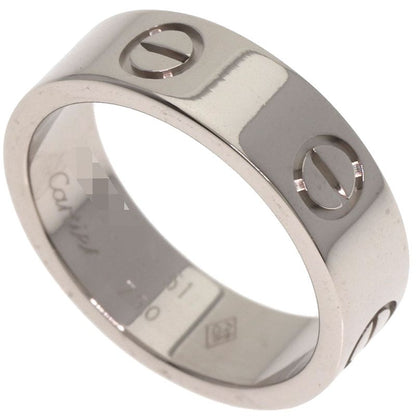 Cartier Love Ring #51 Ring 18k White Gold Women's