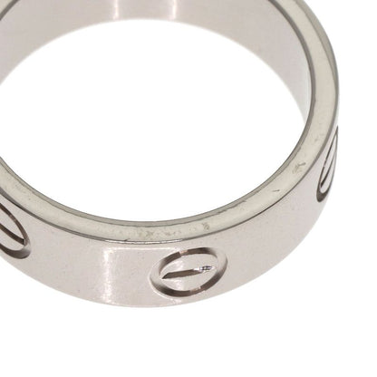 Cartier Love Ring #51 Ring 18k White Gold Women's