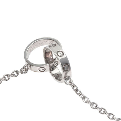 Cartier Baby Love Necklace 18k White Gold Women's