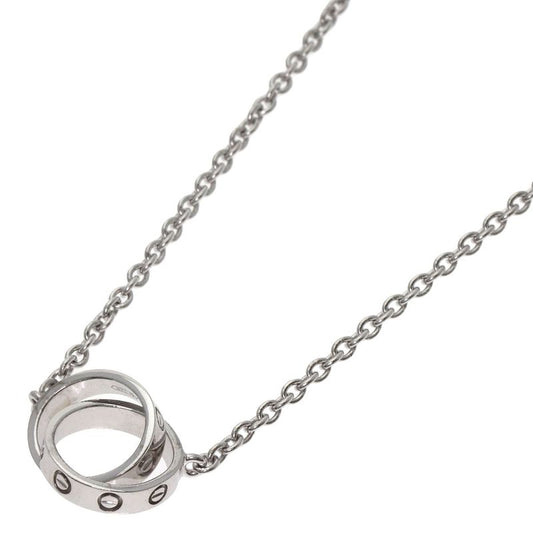 Cartier Baby Love Necklace 18k White Gold Women's