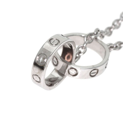 Cartier Baby Love Necklace 18k White Gold Women's