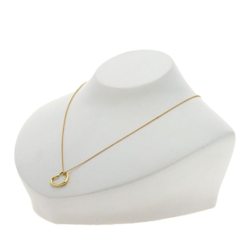 Tiffany & Co Tiffany & Co Open Heart Necklace 18k Yellow Gold Women's