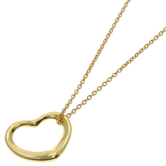 Tiffany & Co Tiffany & Co Open Heart Necklace 18k Yellow Gold Women's