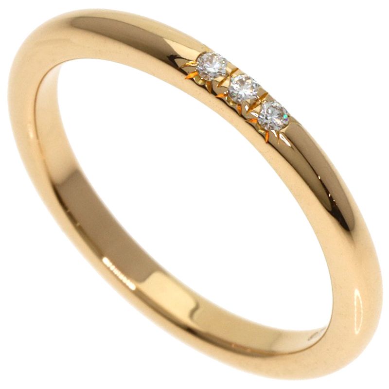 Tiffany & Co Tiffany & Co Forever 3p Diamond Ring 18k Pink Gold Women's