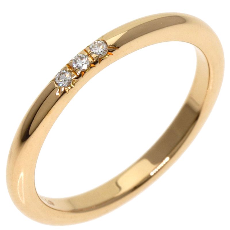 Tiffany & Co Tiffany & Co Forever 3p Diamond Ring 18k Pink Gold Women's