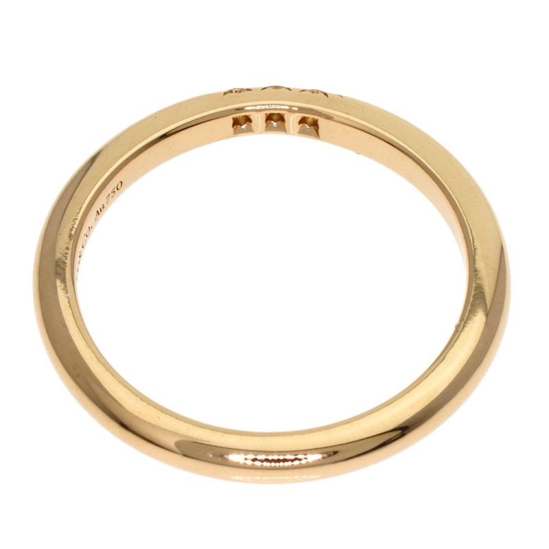 Tiffany & Co Tiffany & Co Forever 3p Diamond Ring 18k Pink Gold Women's