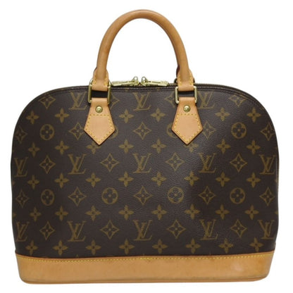 Louis Vuitton Alma PM Handbag Monogram Brown Gold