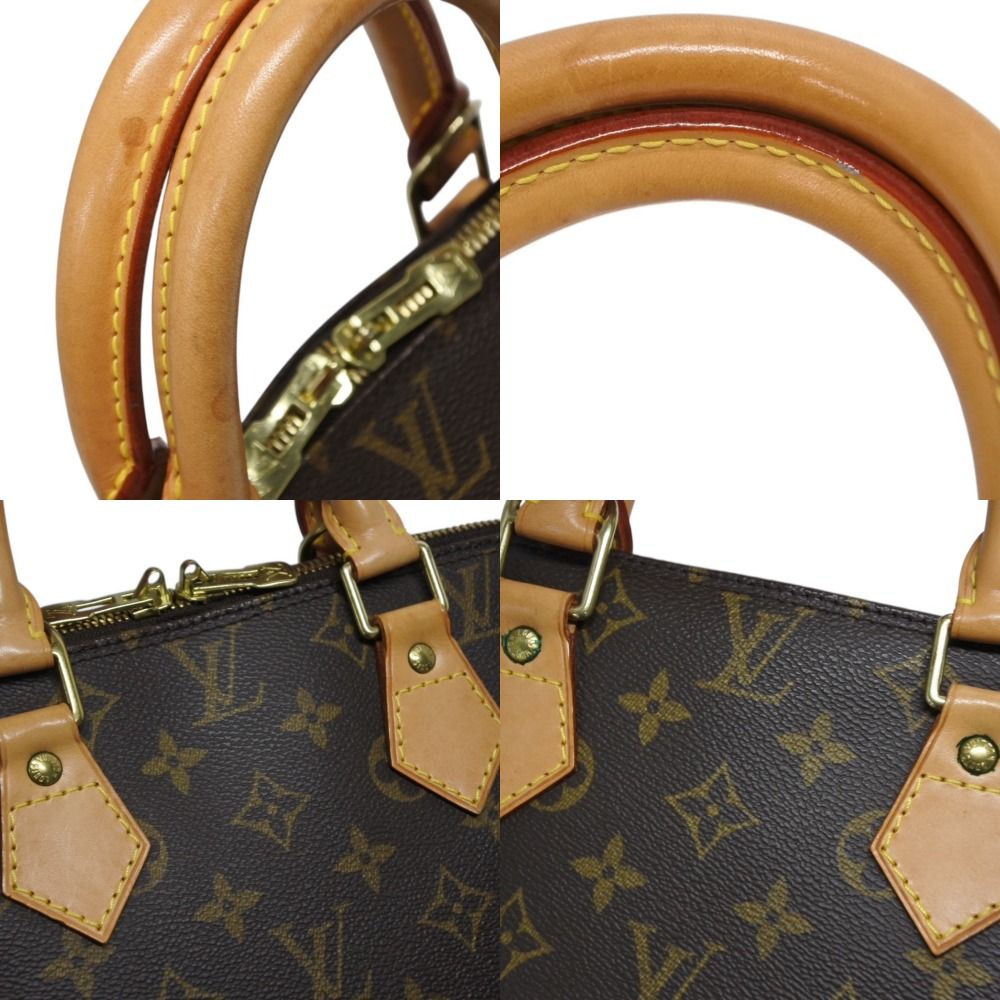 Louis Vuitton Alma PM Handbag Monogram Brown Gold — view 6