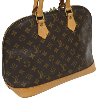 Louis Vuitton Alma PM Handbag Monogram Brown Gold — view 3