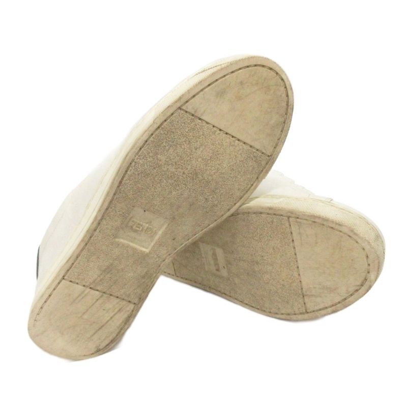 Fendi Sneakers Shoes Low-Cut Leather 8e6592 White 38
