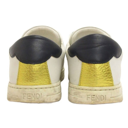 Fendi Sneakers Shoes Low-Cut Leather 8e6592 White 38