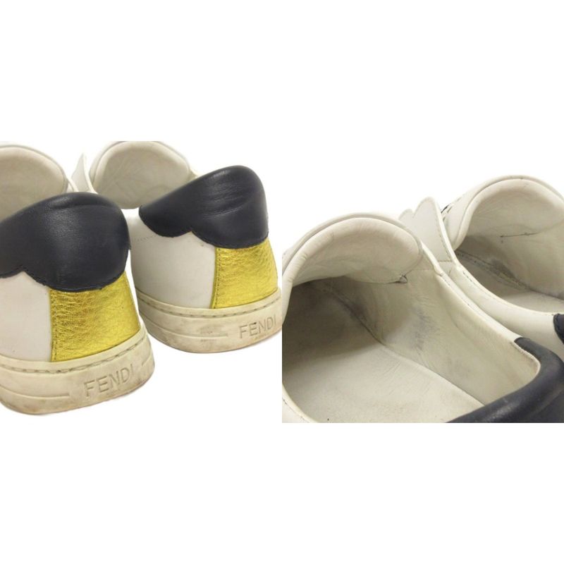 Fendi Sneakers Shoes Low-Cut Leather 8e6592 White 38