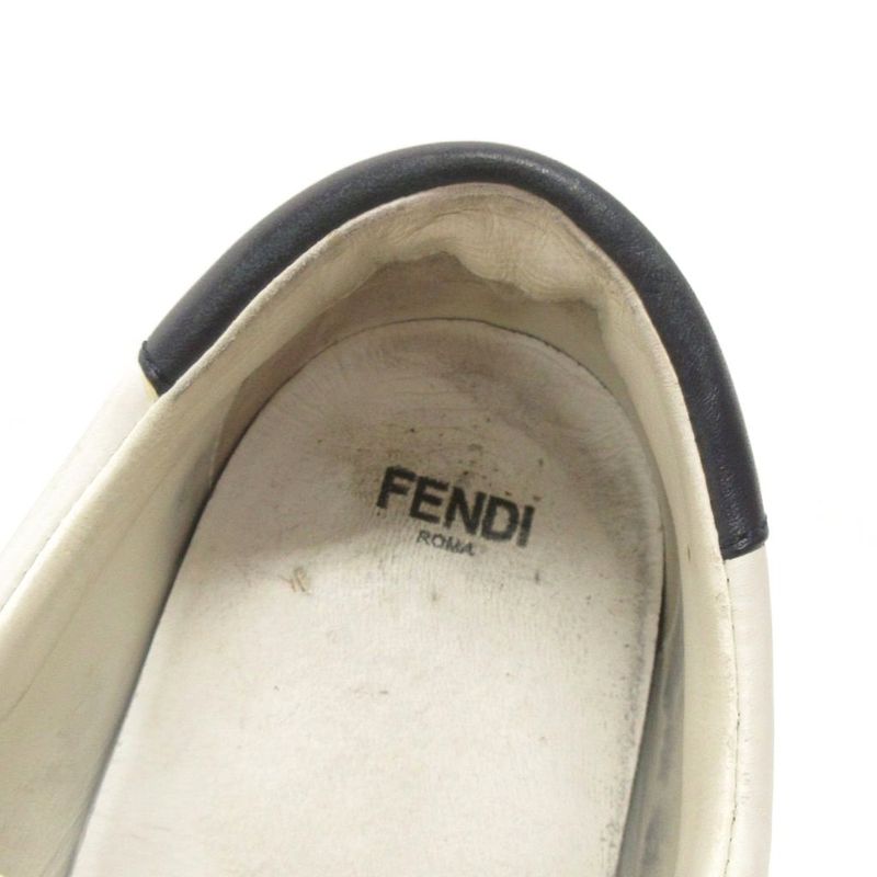 Fendi Sneakers Shoes Low-Cut Leather 8e6592 White 38