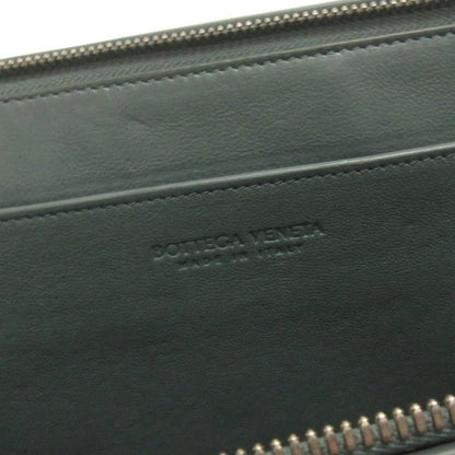 Bottega Veneta Intrecciato Second Bag Clutch Leather Braided 629134 Blue Bag Aa