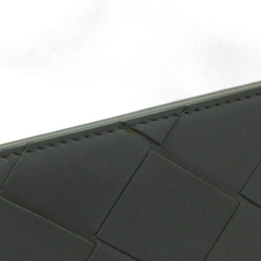 Bottega Veneta Intrecciato Second Bag Clutch Leather Braided 629134 Blue Bag Aa