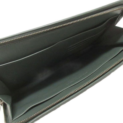 Bottega Veneta Intrecciato Second Bag Clutch Leather Braided 629134 Blue Bag Aa