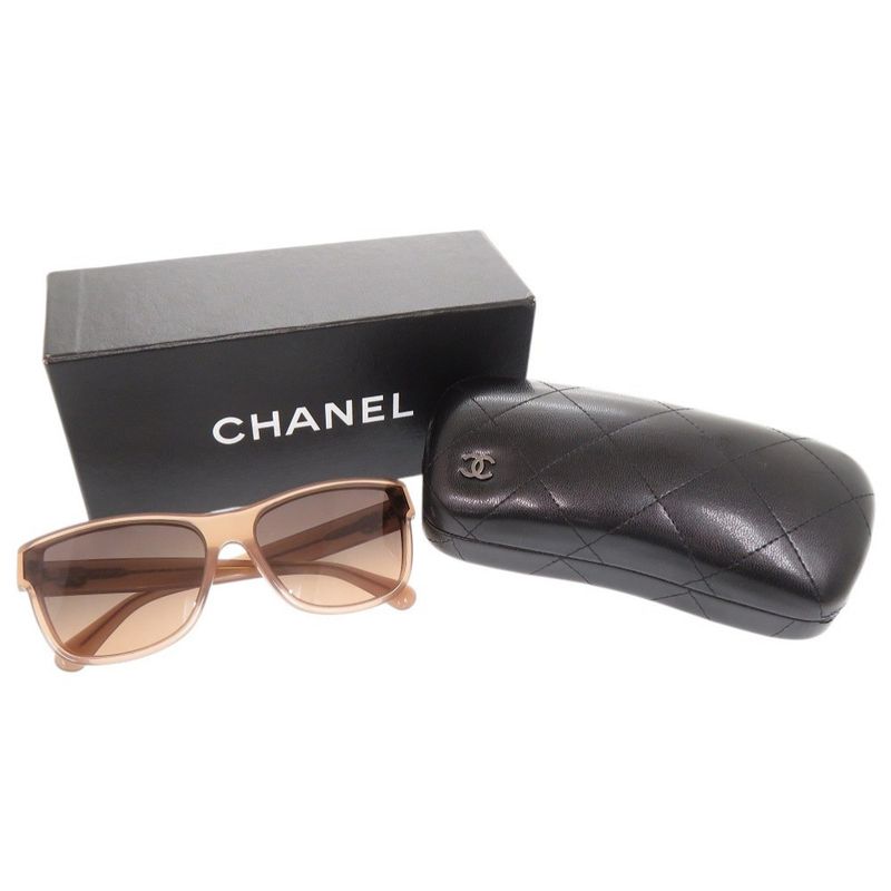 Chanel Cocomark 5386-a Plastic Beige Sunglass Es 0628 Chanel