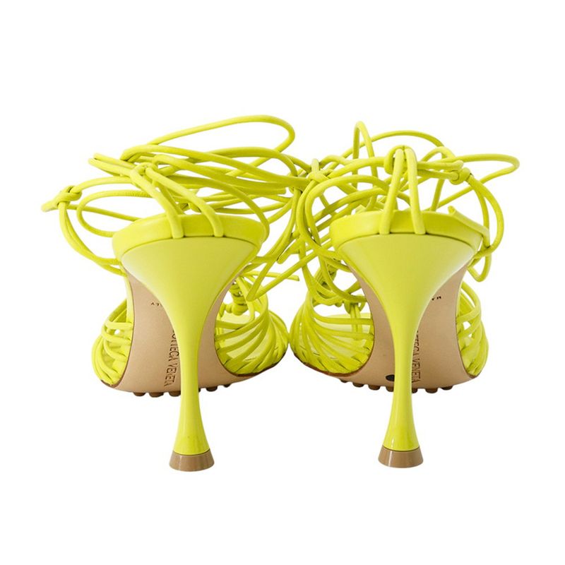 Bottega Veneta Sandals Dot Lace Up 36 Shoes Lime