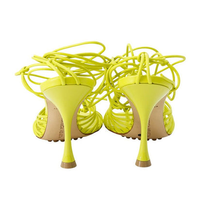 Bottega Veneta Sandals Dot Lace Up 36 Shoes Lime