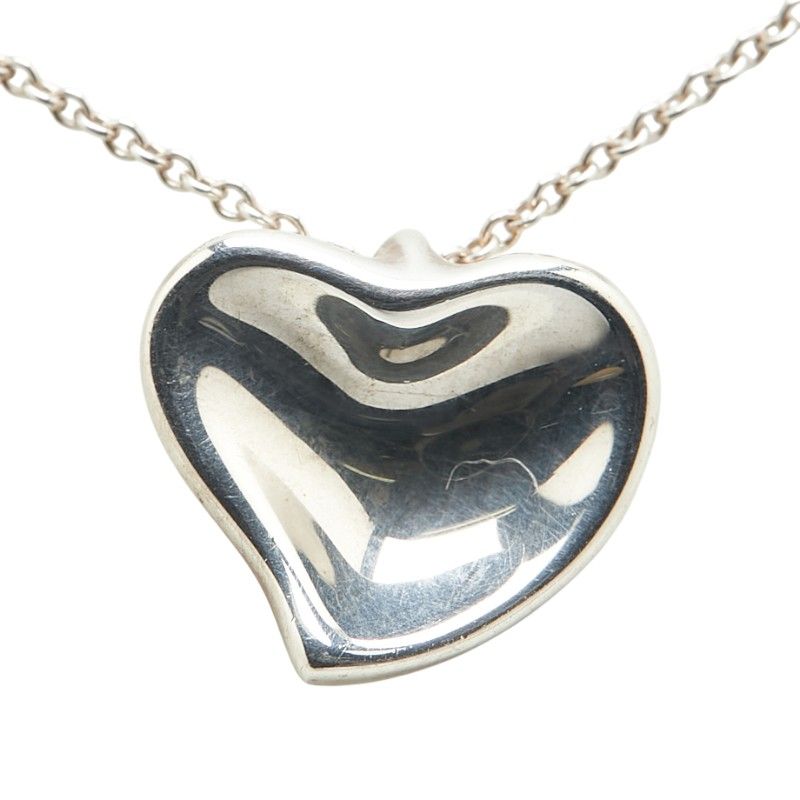 Tiffany & Co Full Heart Pendant Necklace Sv925 Silver Women's Tiffany & Co