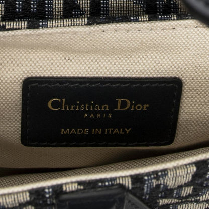 Dior Navy Beige Oblique Jacquard Canvas
