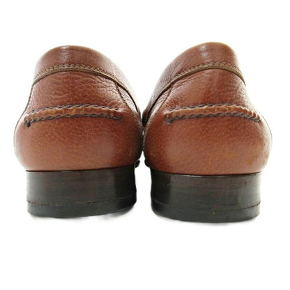 Hermes H Logo Loafer All Leather 36.5 23.5cm (9.25in) Brown 1205 • Mnk3