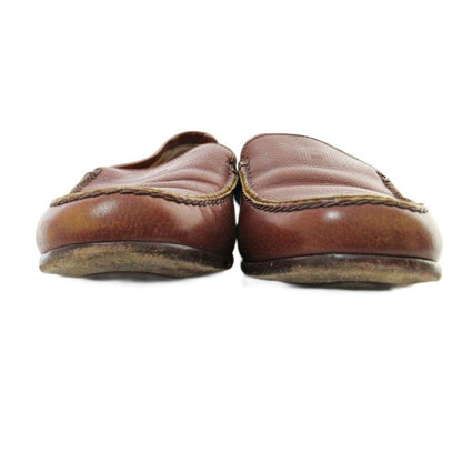 Hermes H Logo Loafer All Leather 36.5 23.5cm (9.25in) Brown 1205 • Mnk3