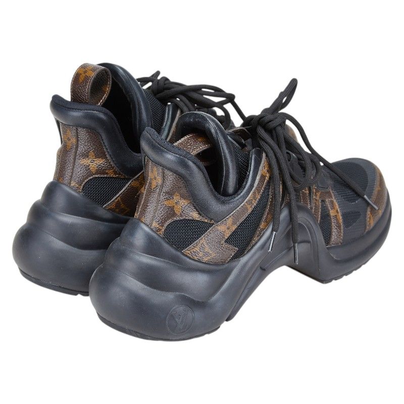 Louis Vuitton Monogram Arclight Line Sneakers Men's: 39 1a43ld Brown Black PVC