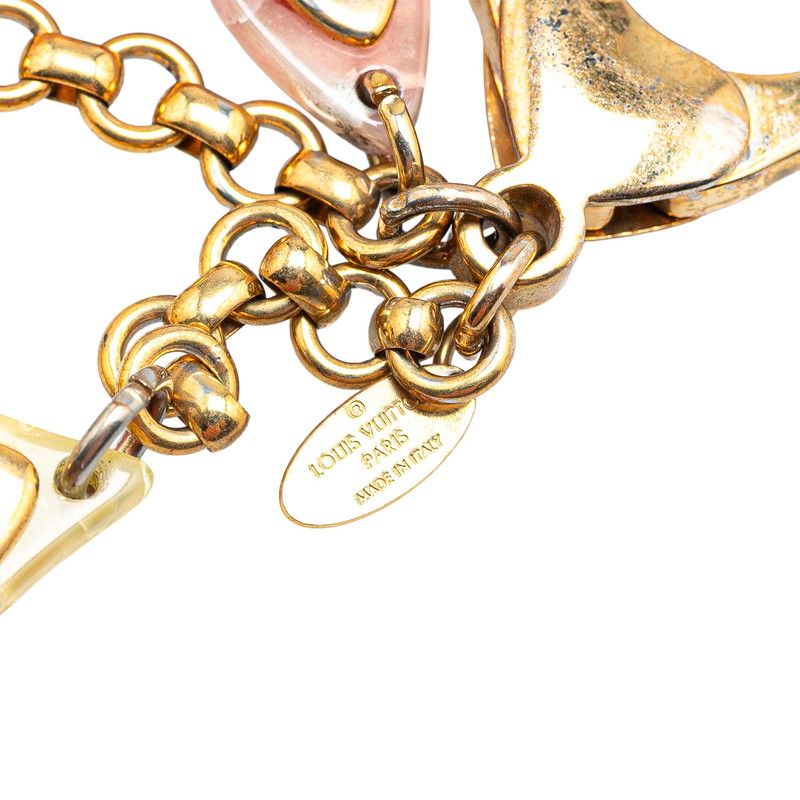 Louis Vuitton Bijou Sac Insolence Key Holder Bag Charm M66884 Gold Multicolor