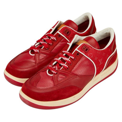 Louis Vuitton Sneakers Size:37 Red Leather Suede Women's Louis Vuitton