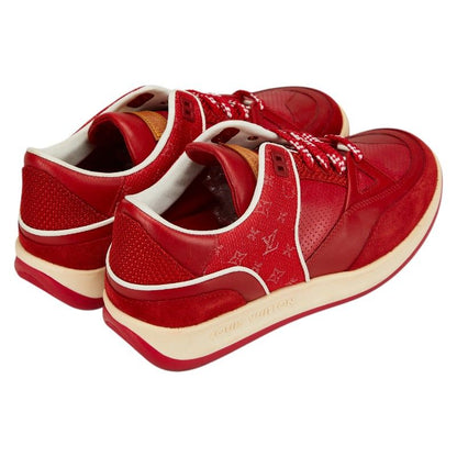Louis Vuitton Sneakers Size:37 Red Leather Suede Women's Louis Vuitton