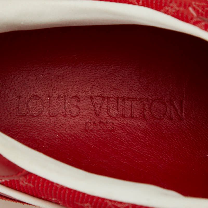Louis Vuitton Sneakers Size:37 Red Leather Suede Women's Louis Vuitton