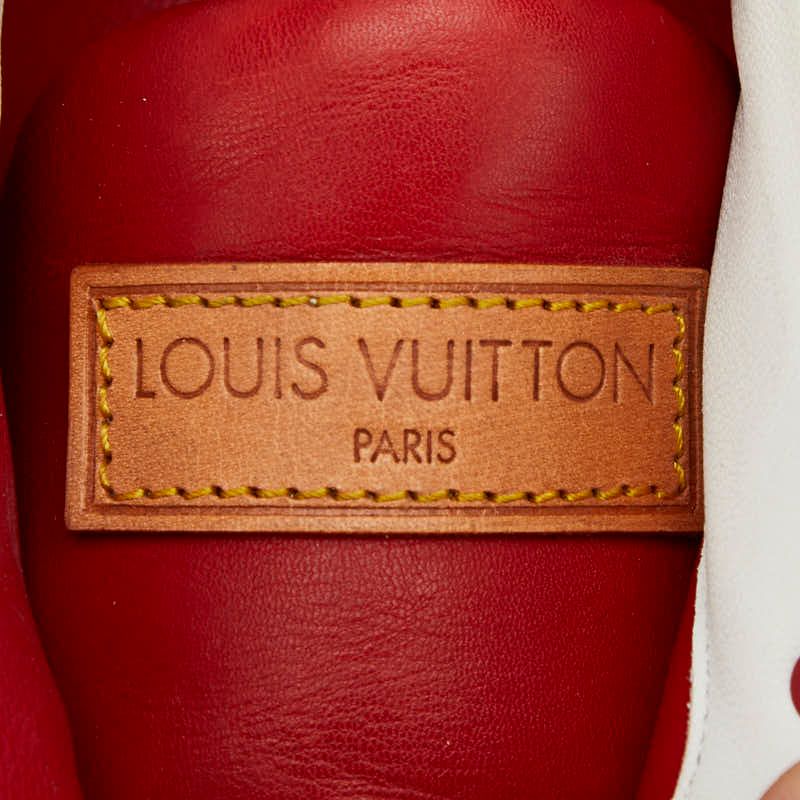 Louis Vuitton Sneakers Size:37 Red Leather Suede Women's Louis Vuitton