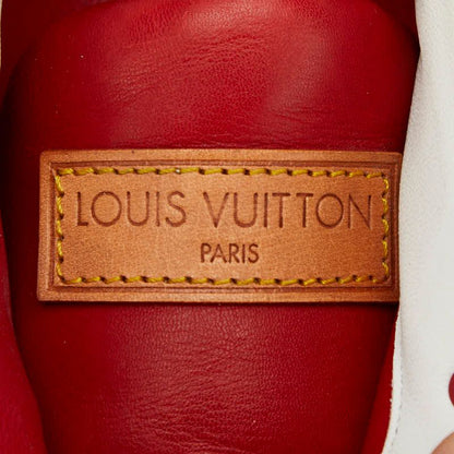 Louis Vuitton Sneakers Size:37 Red Leather Suede Women's Louis Vuitton