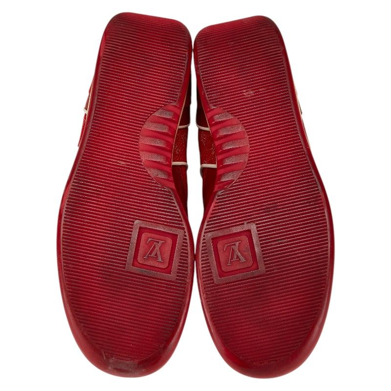 Louis Vuitton Sneakers Size:37 Red Leather Suede Women's Louis Vuitton