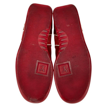 Louis Vuitton Sneakers Size:37 Red Leather Suede Women's Louis Vuitton