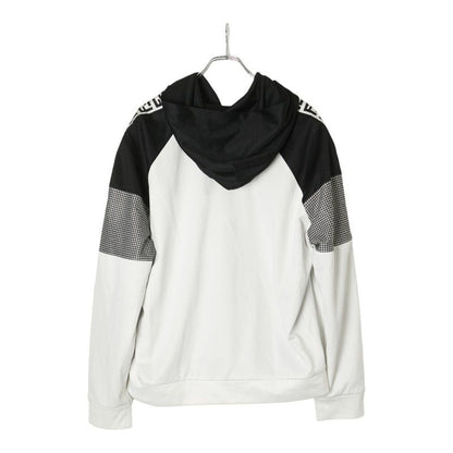 Fendi Logo Parka Pullover Size: XL Black White Polyester Cotton Men's Fendi